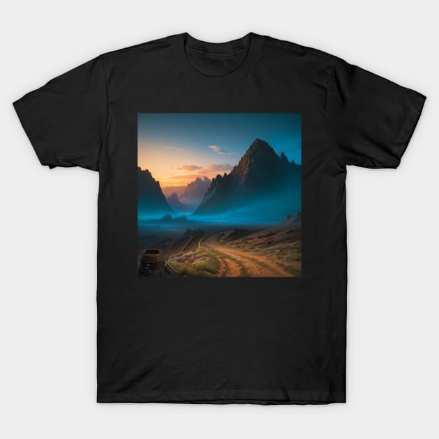 Outskirts of an Abandoned Settlement T-Shirt by CursedContent